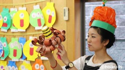 ポイントは講評コーナー。保育者向け製作講座で教えていること