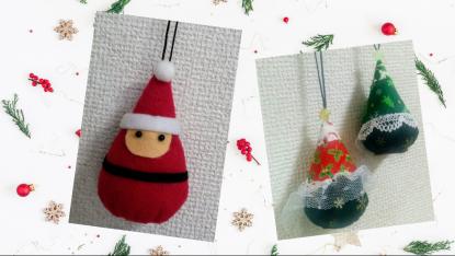 クリスマスの装飾＆おもちゃに！簡単サンタクロース【布おもちゃの作り方】