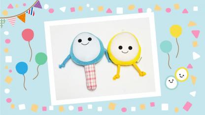 乳児に大人気のガラガラ♪ 手作りできる大きめラトル【布おもちゃの作り方】