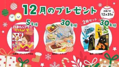 パネルシアター・おままごと玩具・絵本2冊セットを抽選で【12月のメンバー限定プレゼント】