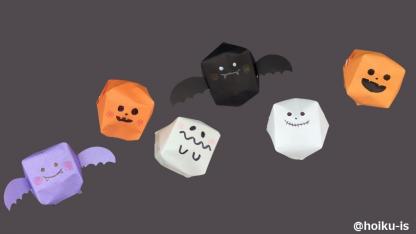 【ハロウィン折り紙】立体ジャック・オー・ランタン、立体おばけ｜子どもが一人で作れるかんたんレシピ
