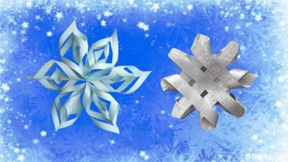 【折り紙】雪の結晶飾りの作り方（簡単・難しい）｜子どもが一人で作れるかんたんレシピ