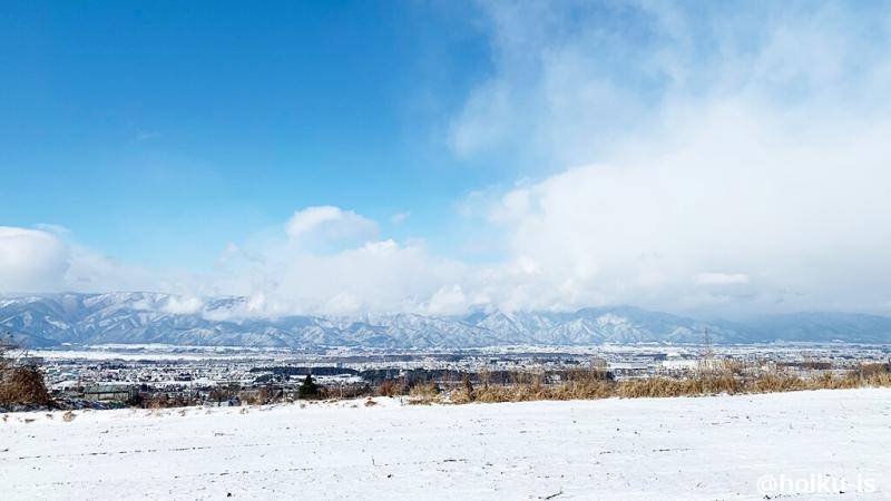 雪景色と空
