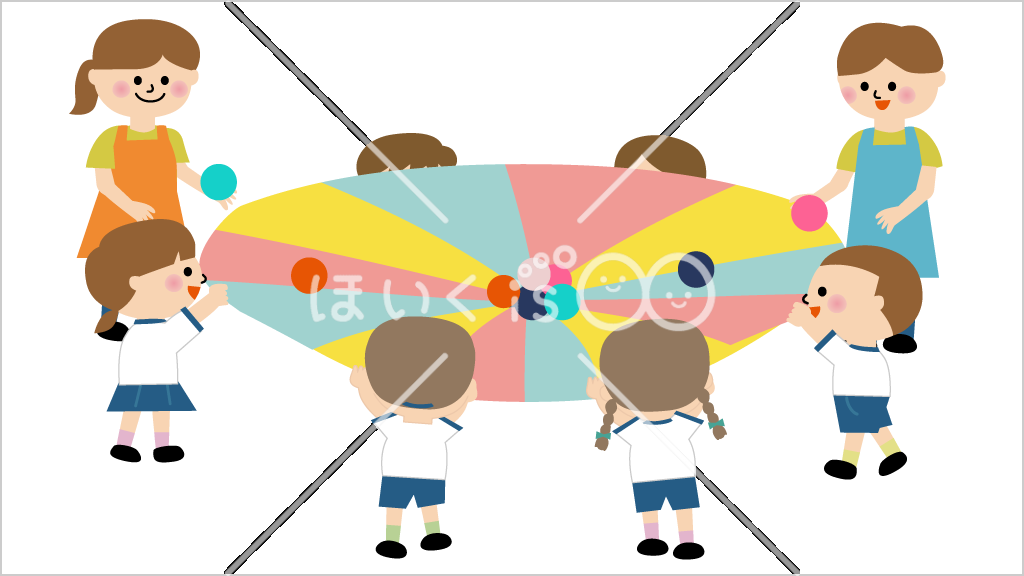ポップコーン②パラバルーン技【イラスト】