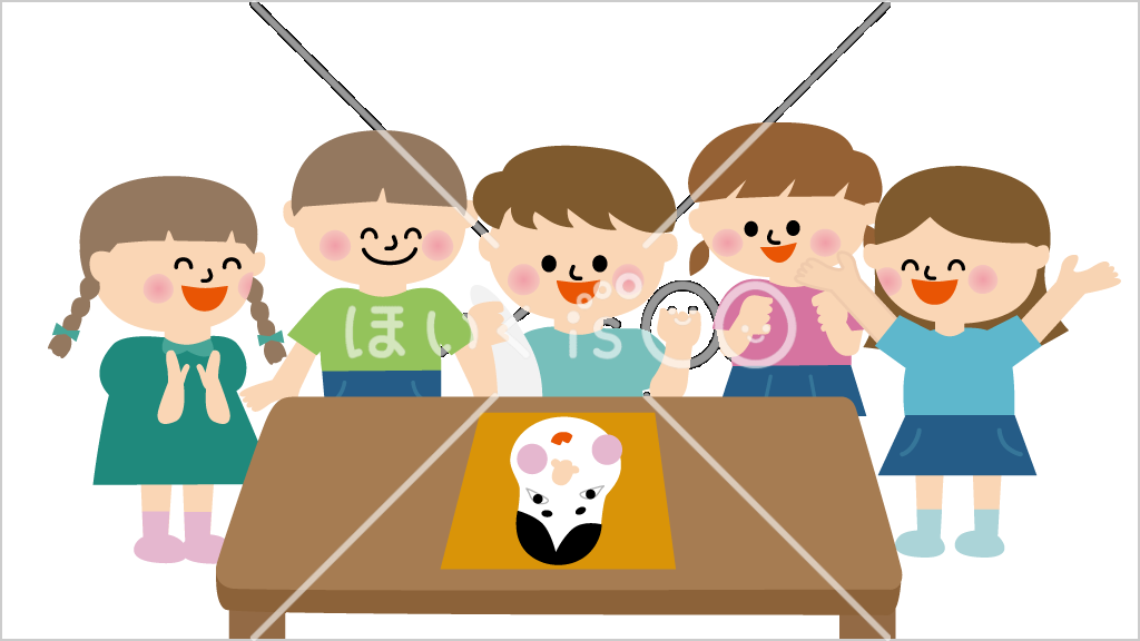 福笑い｜お正月遊び③【イラスト】