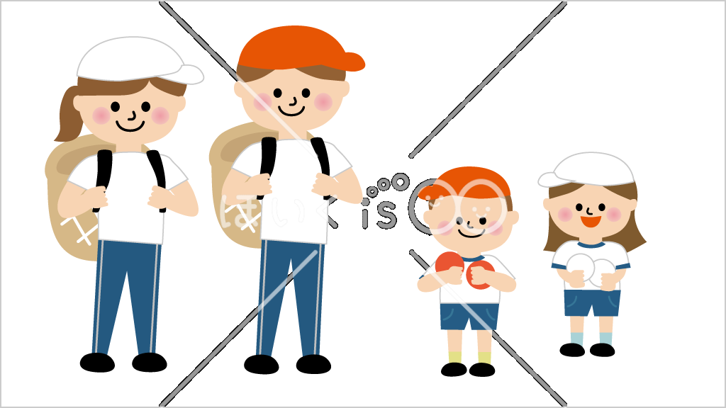 玉入れ鬼ごっこ_運動会競技①【イラスト】