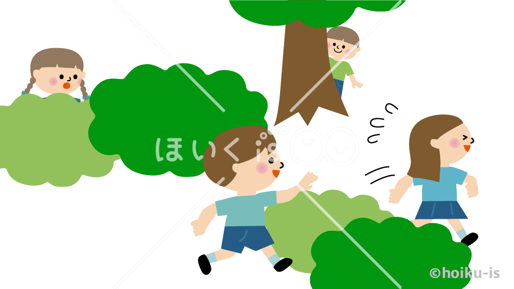 隠れ鬼｜アレンジ鬼ごっこ④【イラスト】