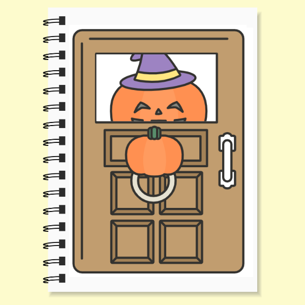 ハロウィン版「とんとんとん どなたです？」【PDF】