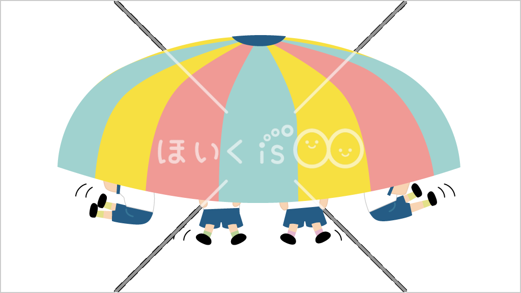 クラゲ｜パラバルーン技③【イラスト】