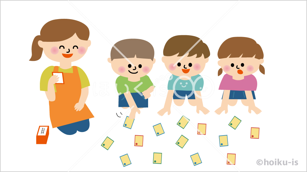 お正月遊び②かるた【イラスト】