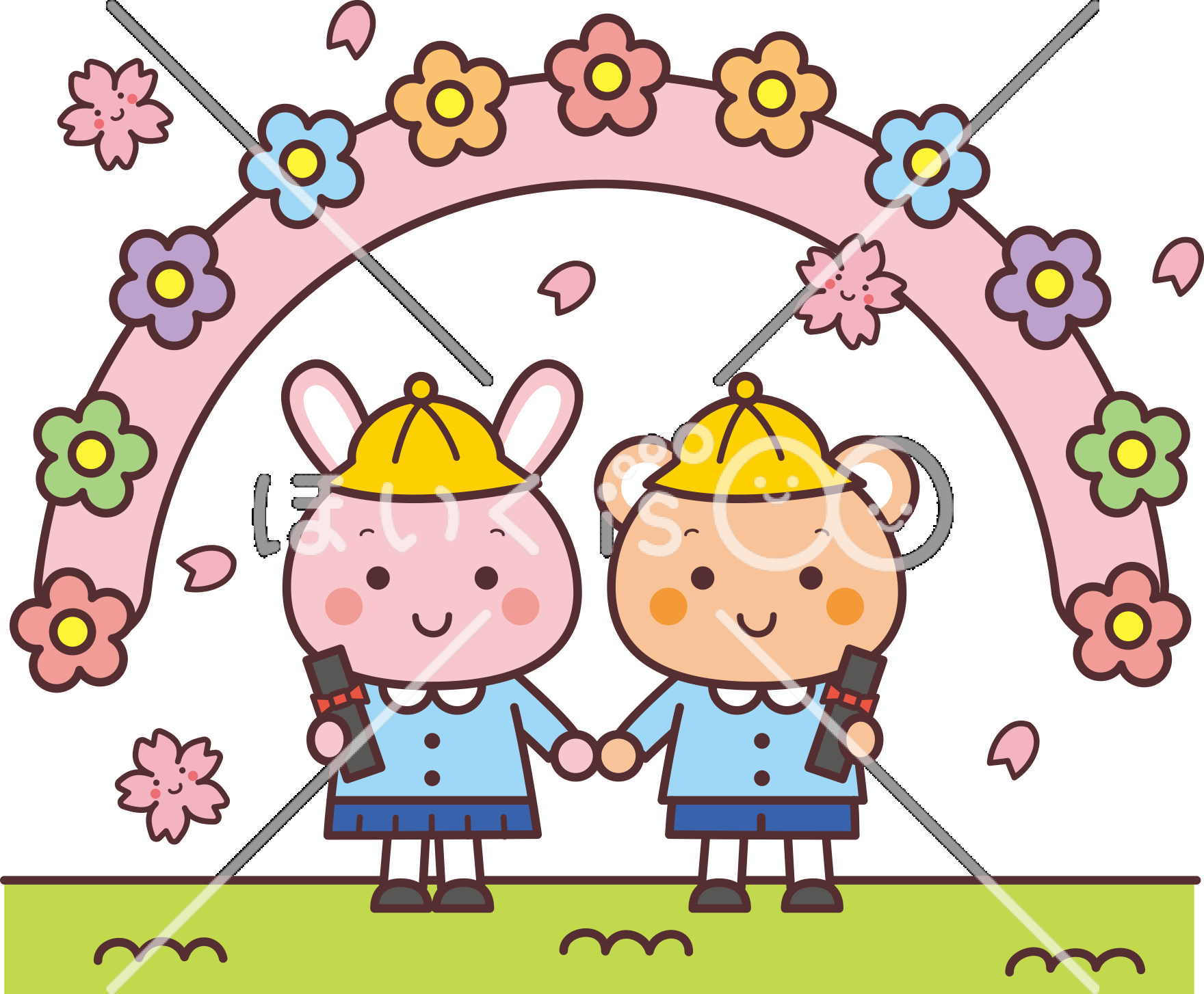 卒園式｜3月のおたよりイラスト【PNG】