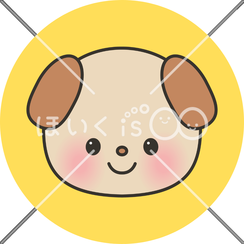 イヌのイラスト｜動物のアイコン【PNG】