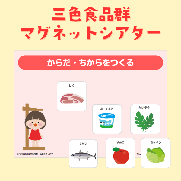三色食品群のマグネットシアター【PDF】
