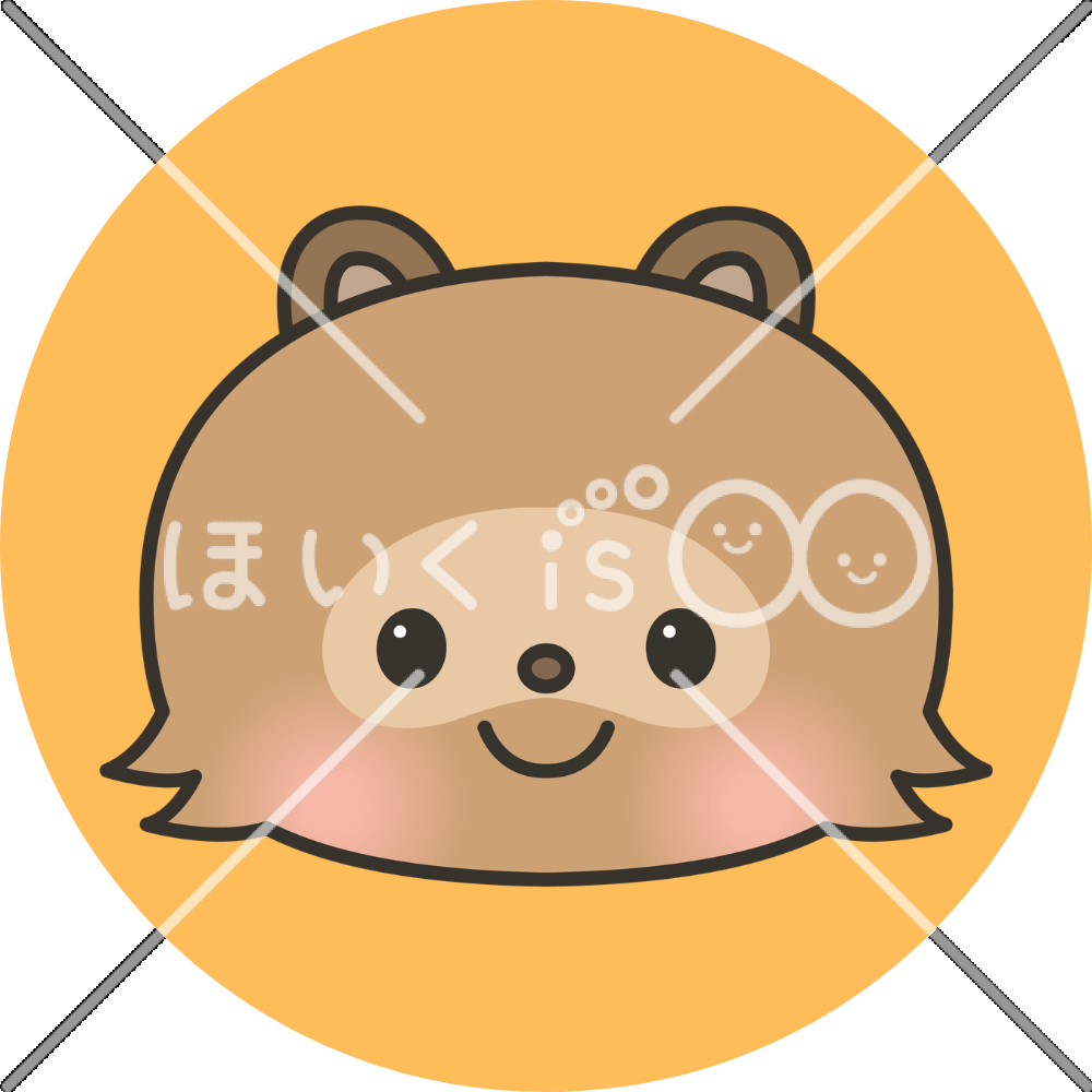 タヌキのイラスト｜動物のアイコン【PNG】