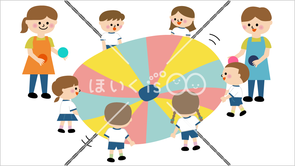 ポップコーン①パラバルーン技【イラスト】