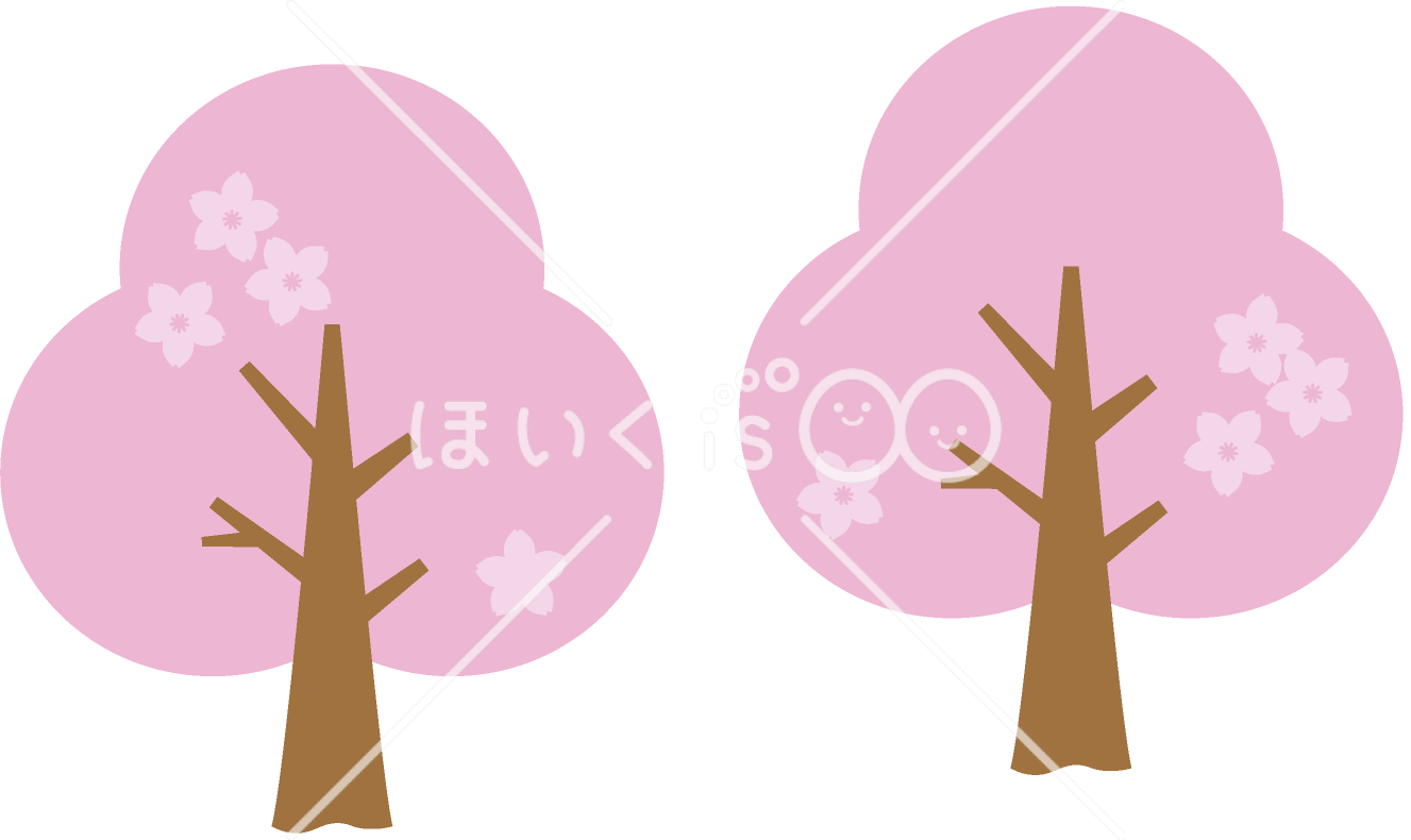 ４月_桜の木【イラスト】