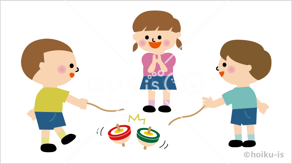 コマ回し・コマ遊び⑥【イラスト】