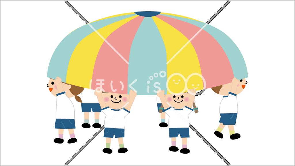 きのこ｜パラバルーン技①【イラスト】