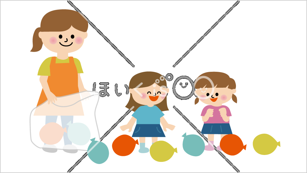 風船集めゲーム①【イラスト】