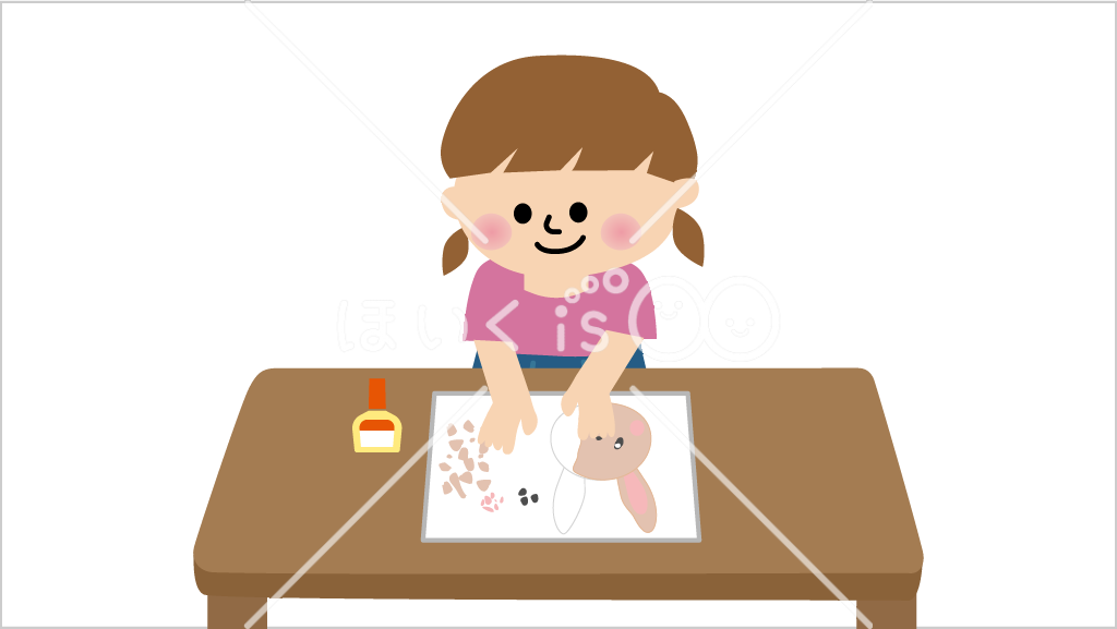 イースター遊び③モザイクアート【イラスト】