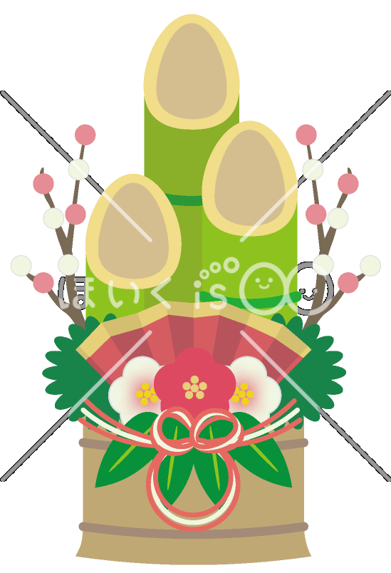 門松｜1月のおたよりイラスト【PNG】