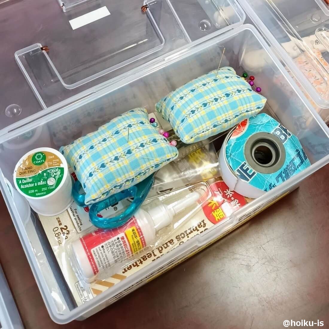 布おもちゃを作るために使う裁縫箱