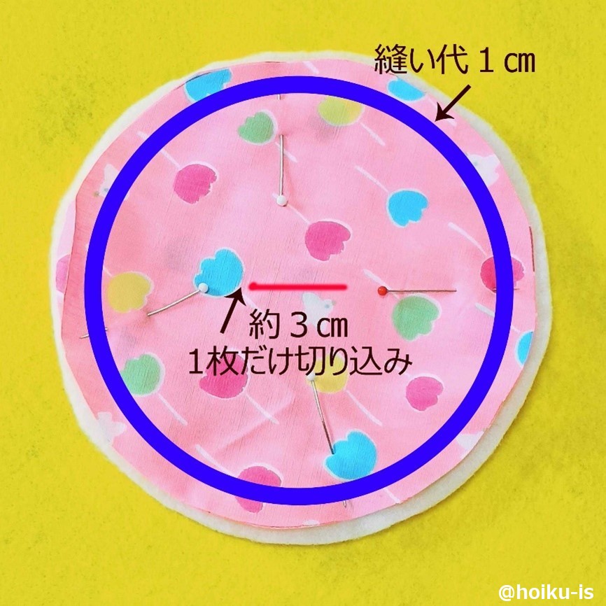 平型の布おもちゃの作り方