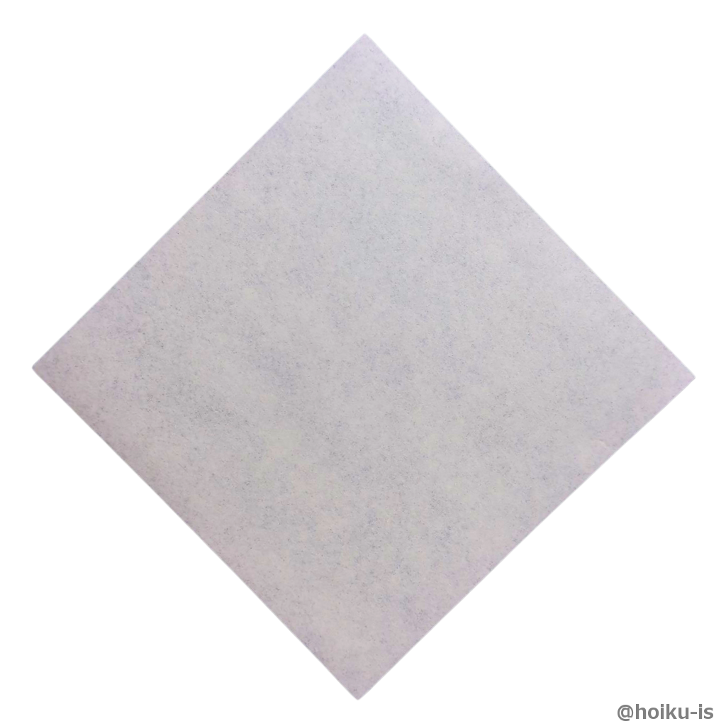 折り紙をひし形になるように置く