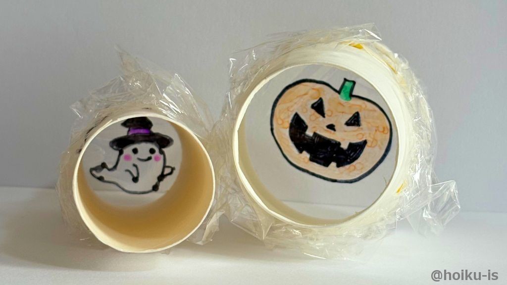 【ハロウィン製作】光るおばけライト｜紙コップでかんたん工作