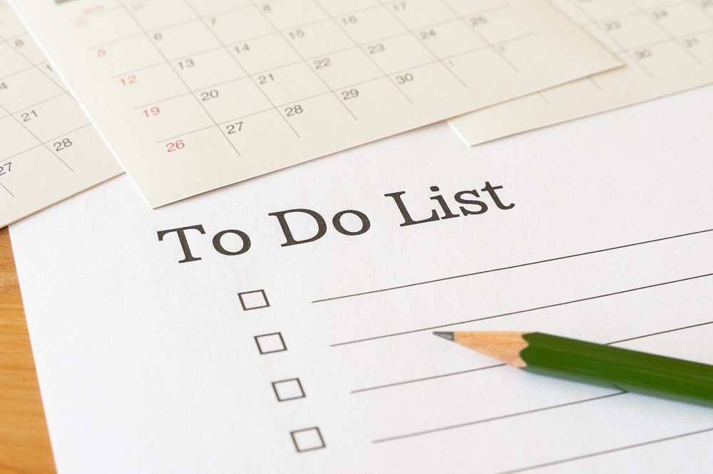 ToDoリストと鉛筆