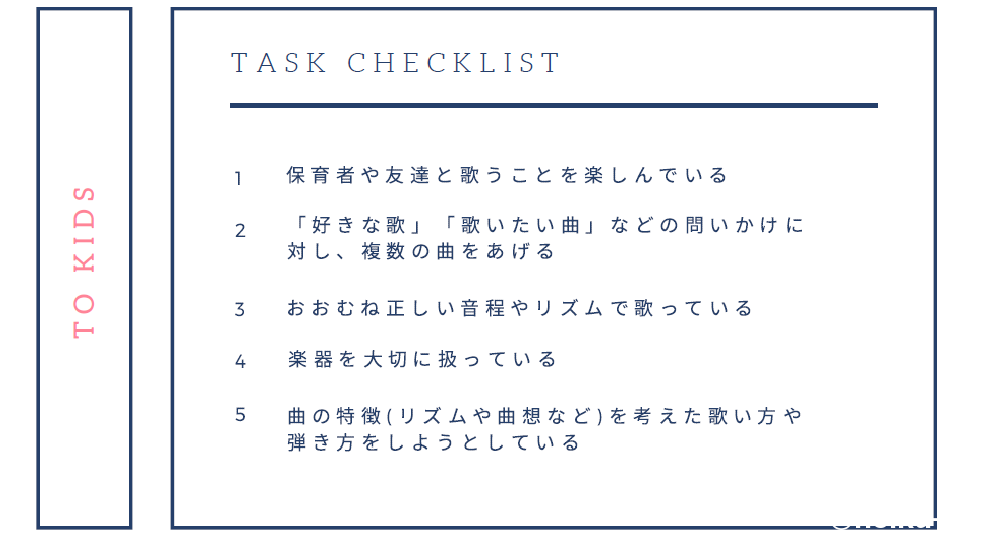 タスクチェックリスト子ども用