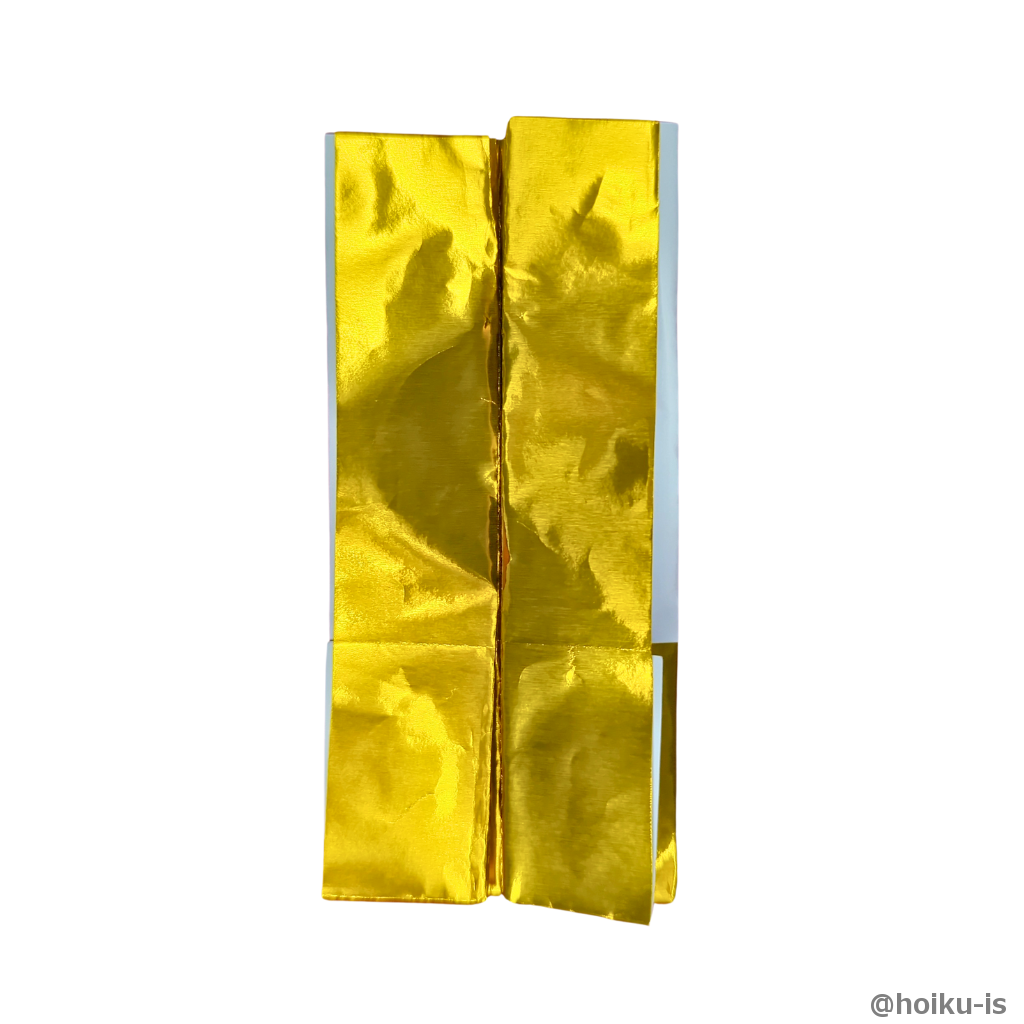 山折り谷折りを交互に折り段折りにする