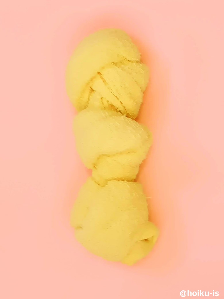 タオルで作るねじりパンの作り方②