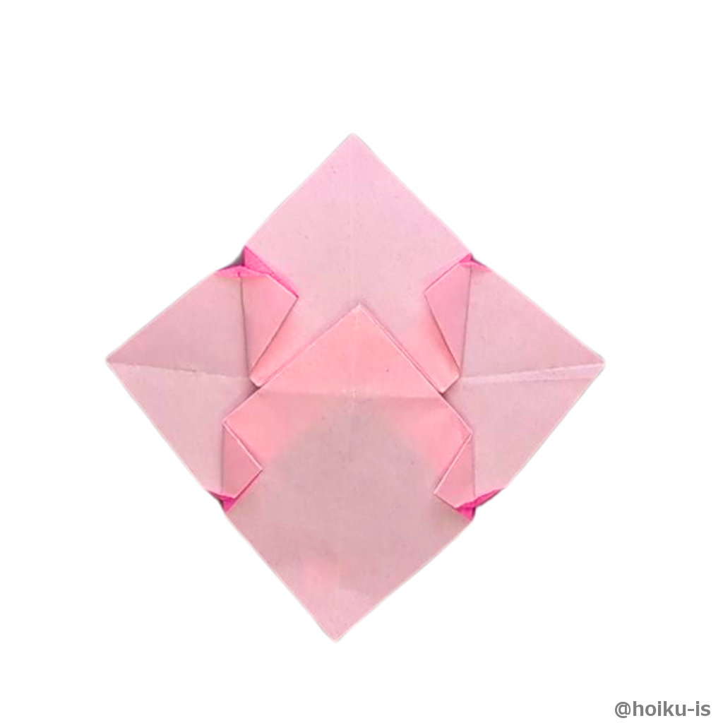 くびれになるように割り開く