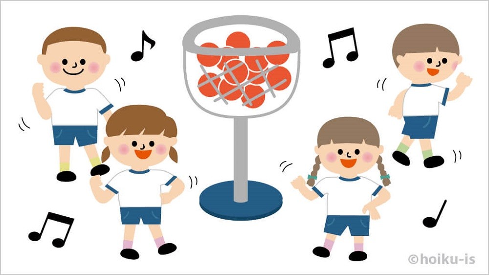 運動会競技「ダンシング玉入れ」の遊び方手順②