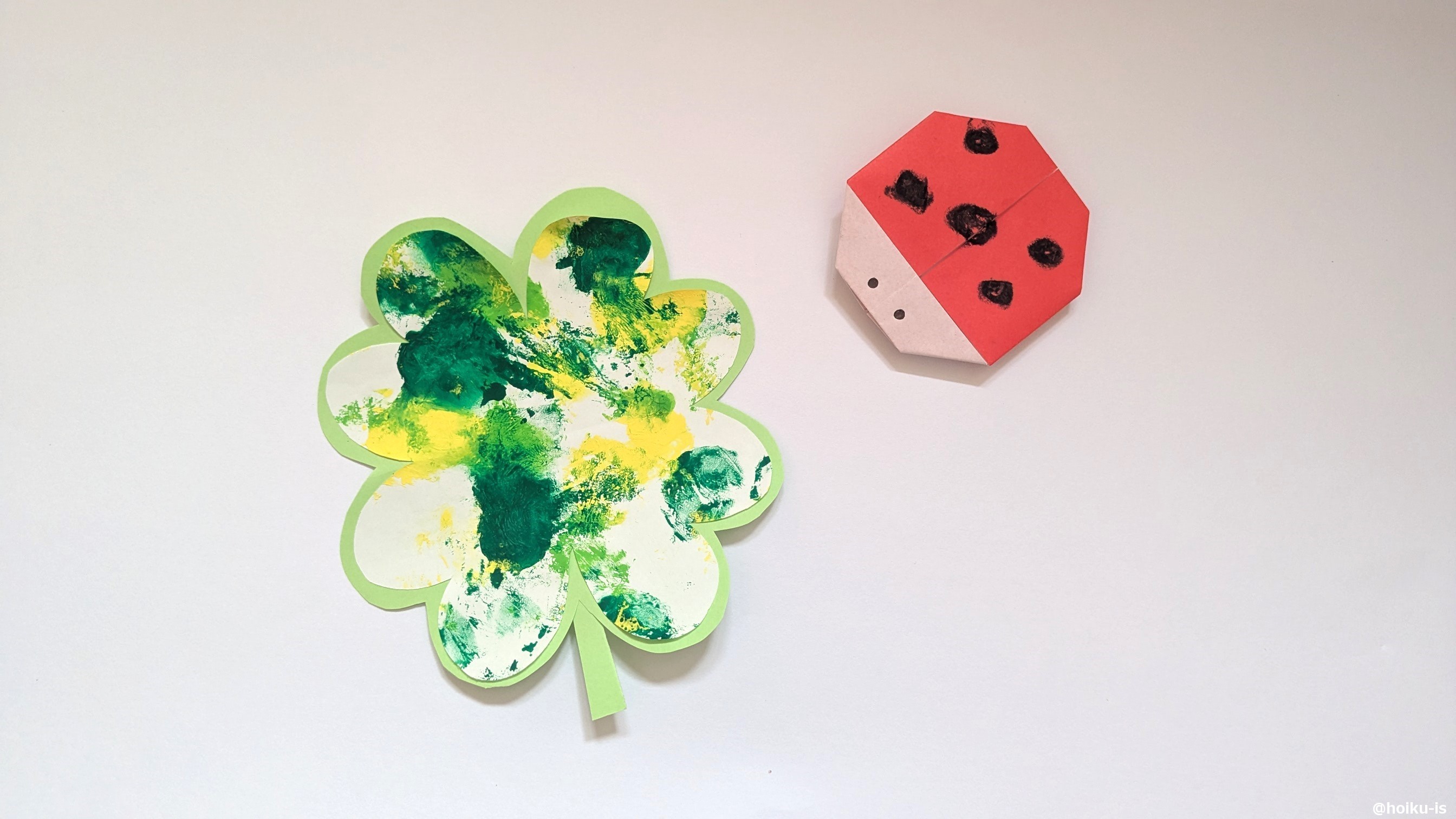 クローバーとてんとう虫