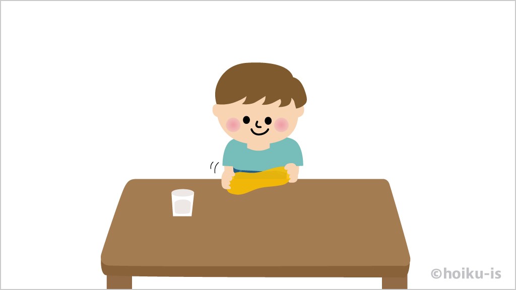 スライム遊びをする子ども