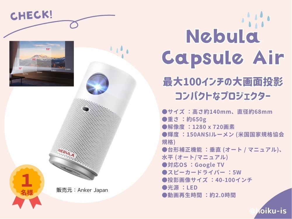 超小型プロジェクター