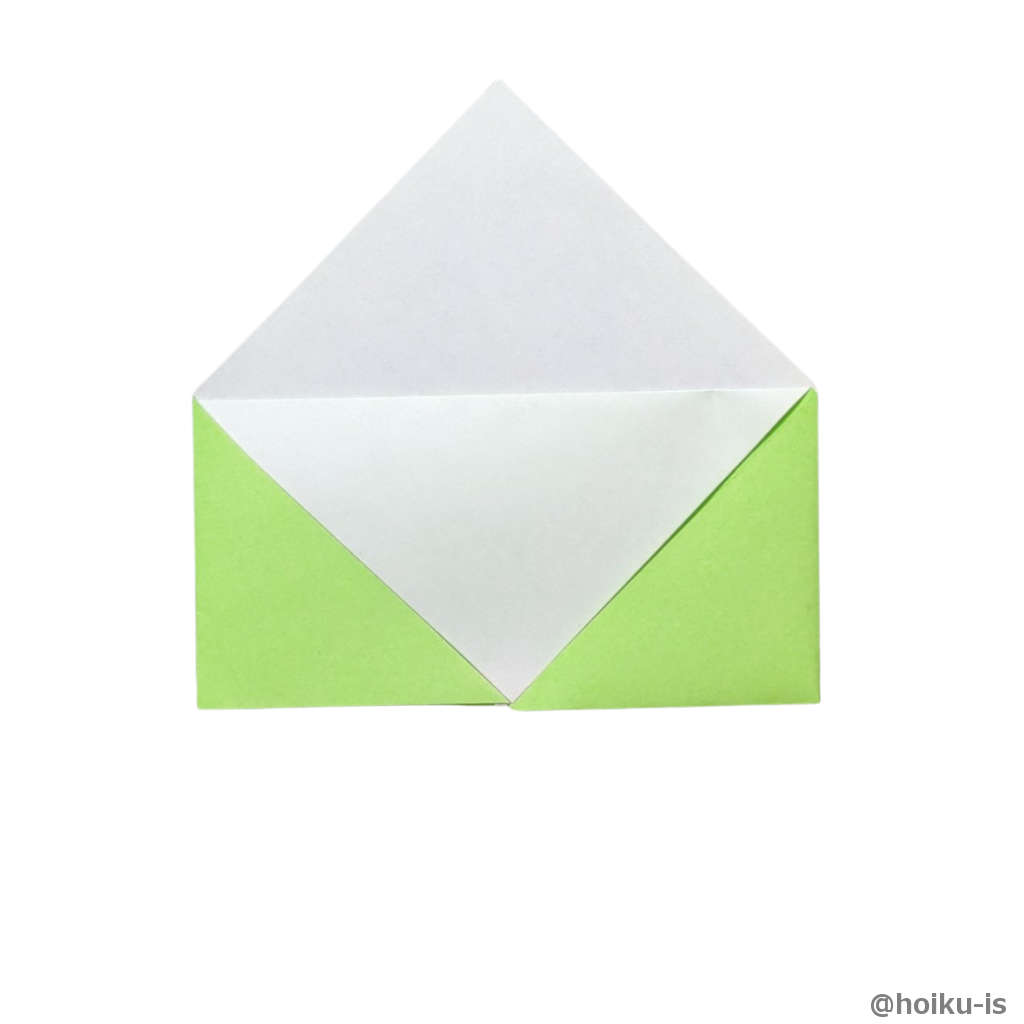 左右の辺を折る