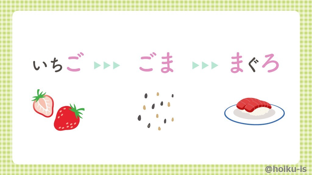 食べ物しりとり