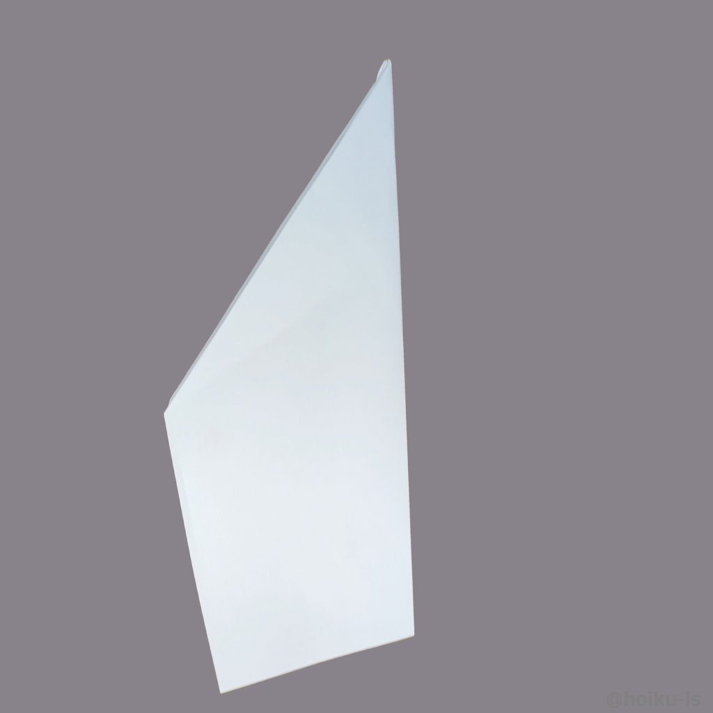 もう片方の翼も折ります