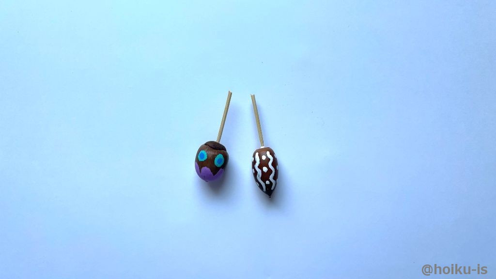 どんぐりコマの完成