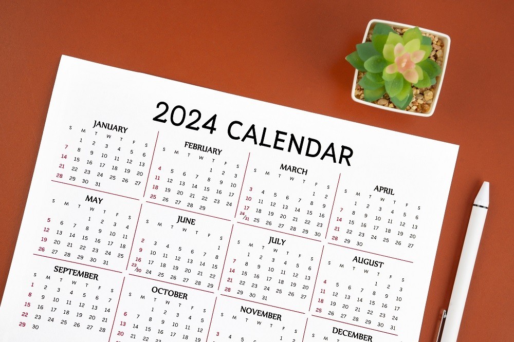 2024年のカレンダー