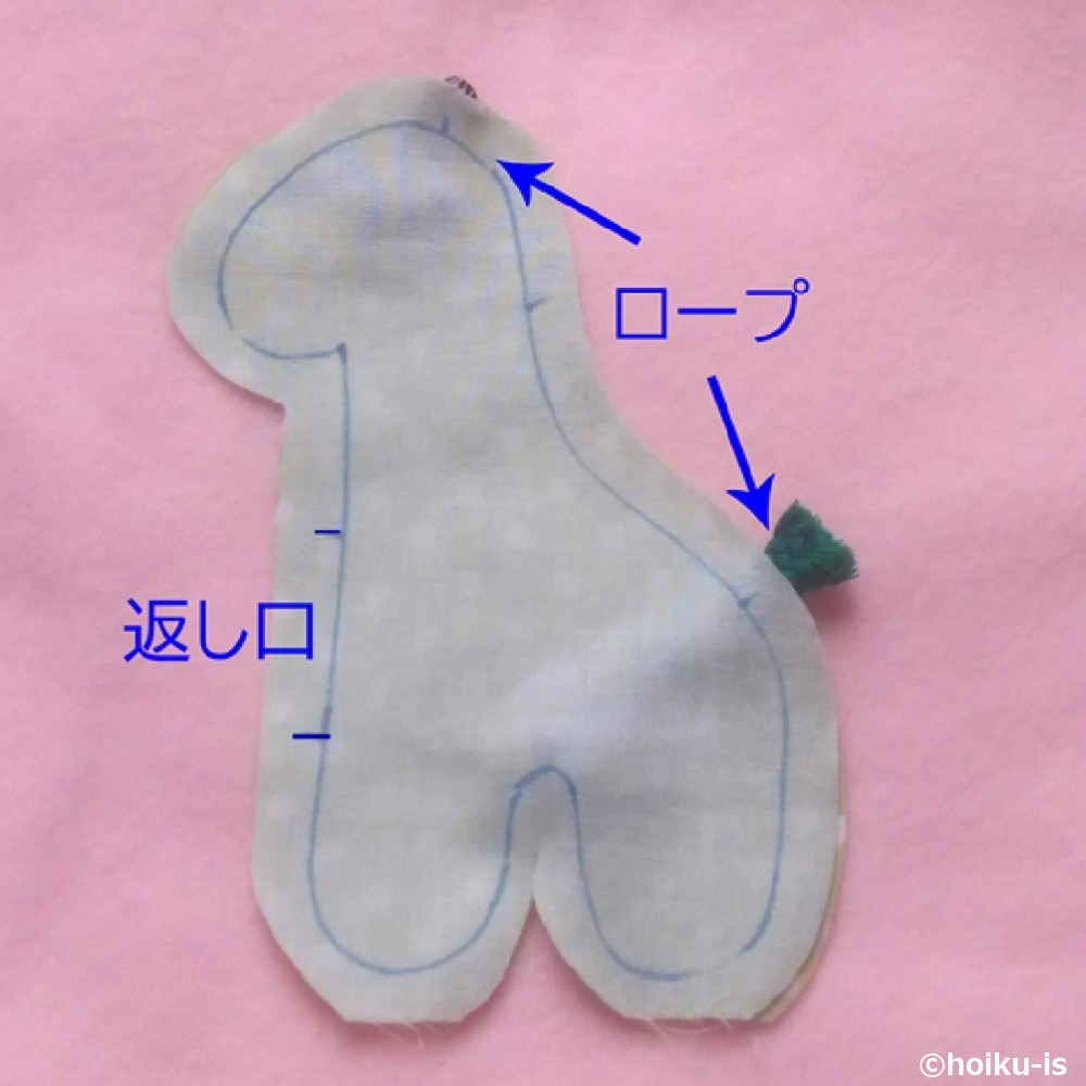 下書きをした布