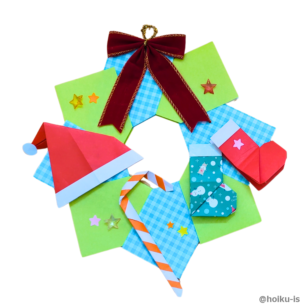 デコレーションしたクリスマスリース