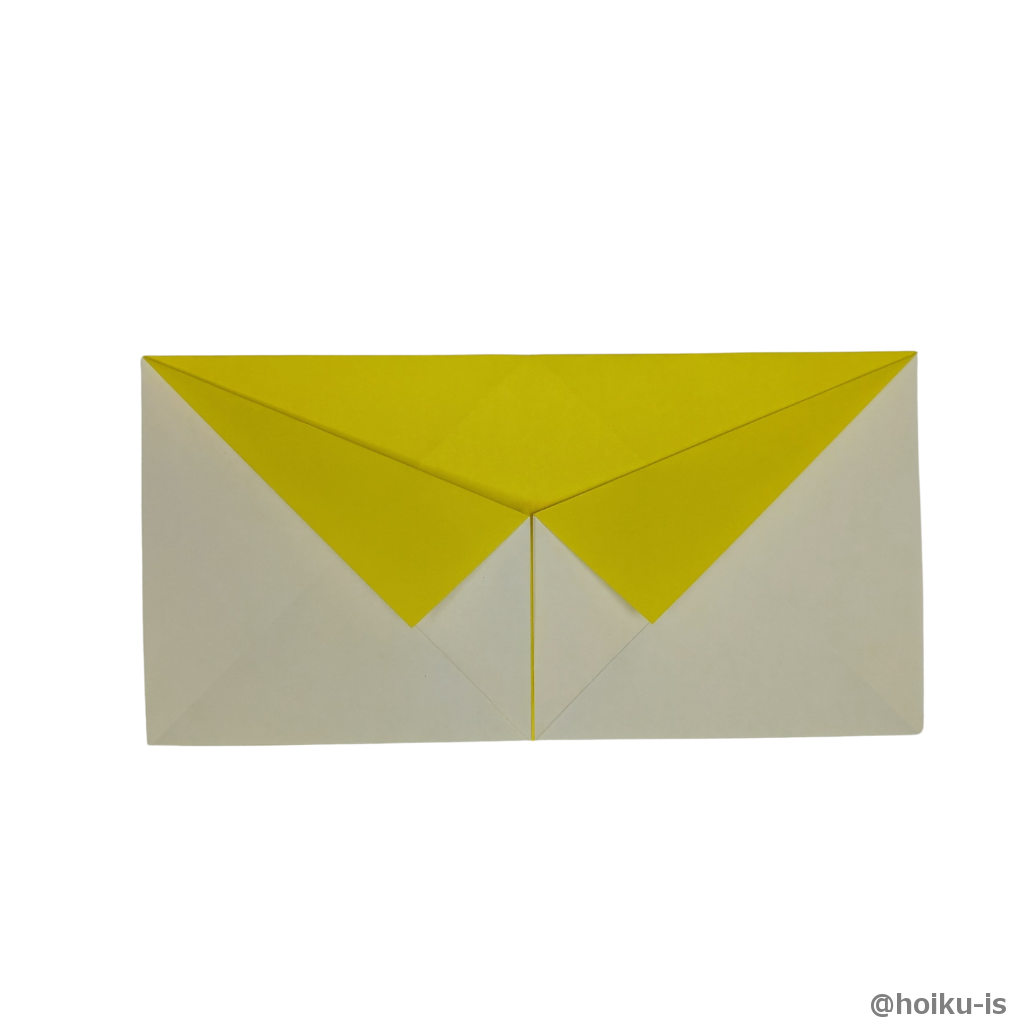 左も同様に折る