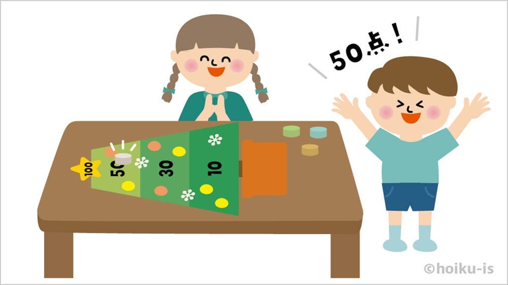 クリスマスツリーのカーリングゲームの遊び方手順③