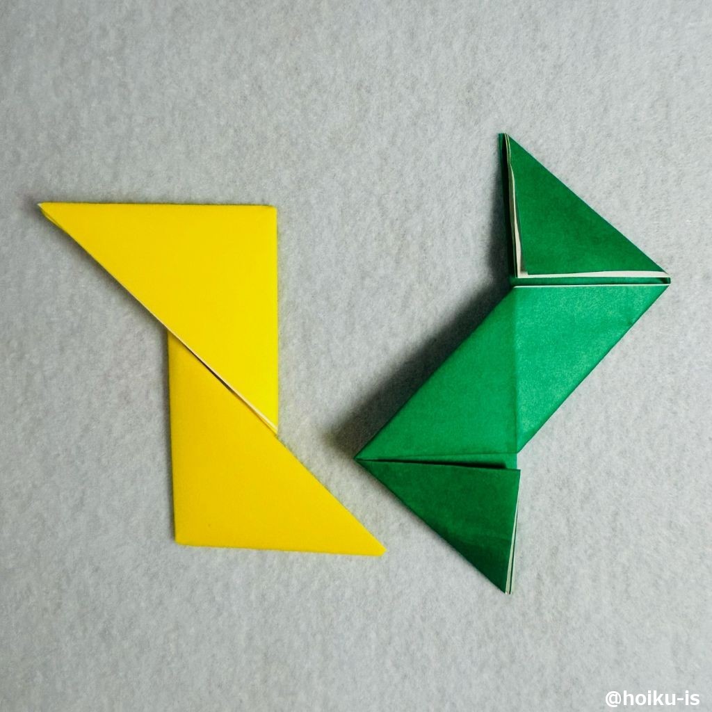 ⑪黄色のみ裏返す。