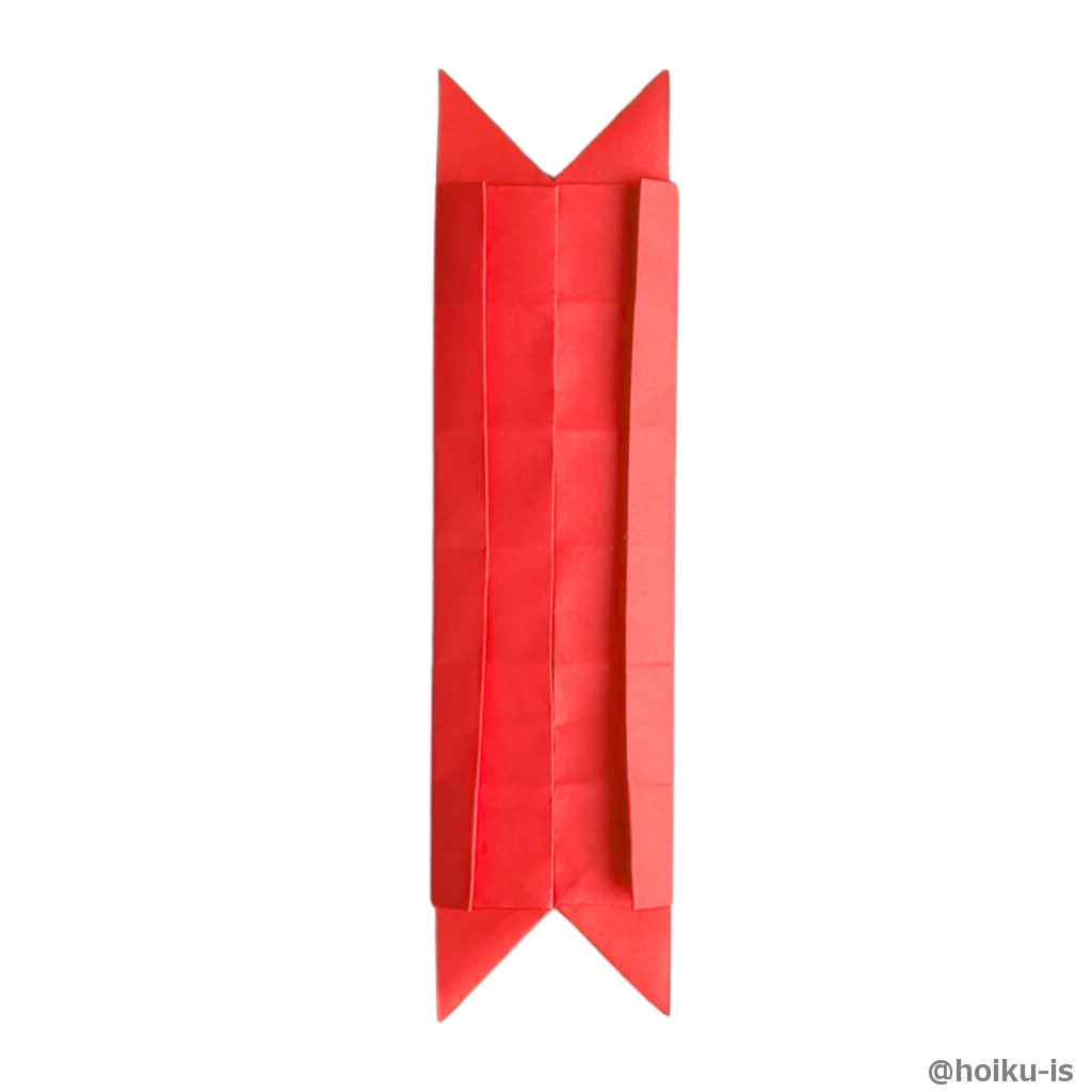 左右の辺を折る