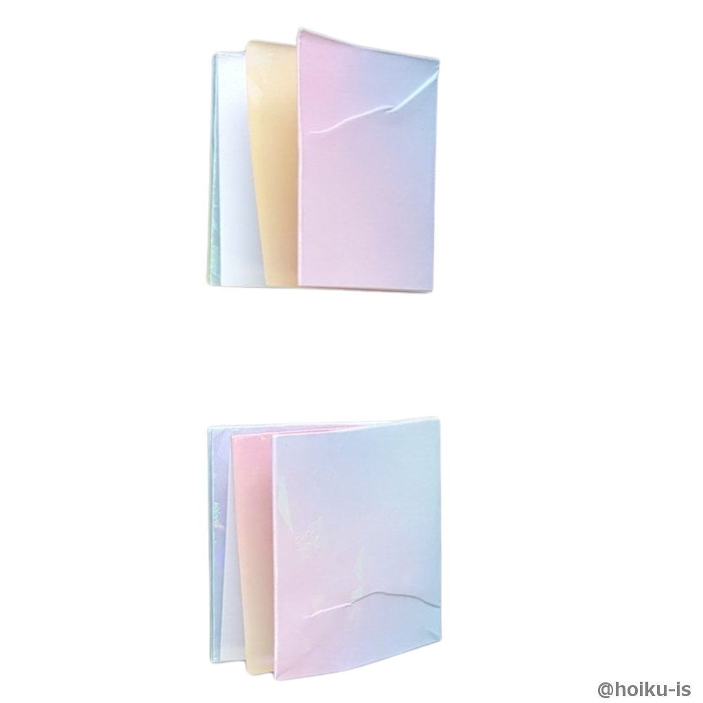 ハサミで半分に切ります